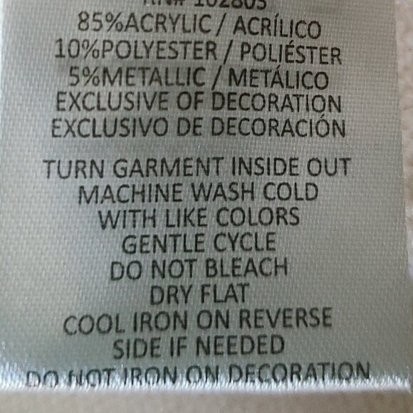 BRIGGS NEW YORK WOMENS SWEATER (L) METALLIC THREAD DOUBLE COLLAR WITH BROOCH - Picture 8 of 9